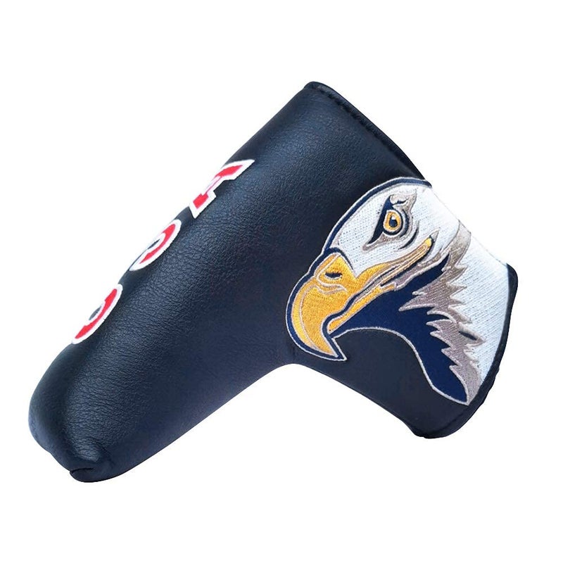 PINMEI Golf Blade Putter Cover Golf Putter Headcover Synthetic Leather Closure for Scotty Cameron Odyssey Blade Taylormade Ping (Blue) - Image 1
